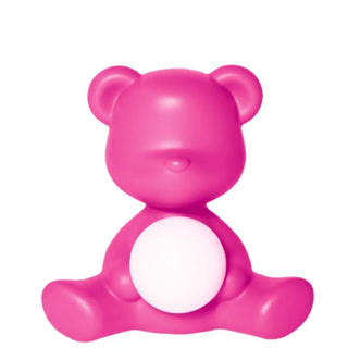 Qeeboo Teddy Girl LED table lamp in polyethylene Qeeboo Fuchsia - Buy now on ShopDecor - Discover the best products by QEEBOO design