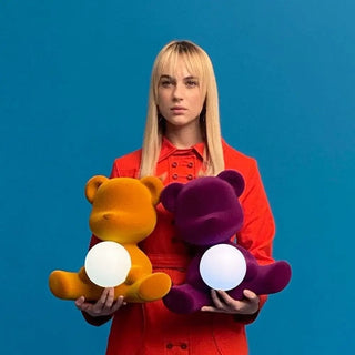 Qeeboo Teddy Girl επιτραπέζιο φωτιστικό Βελούδινο Φινίρισμα