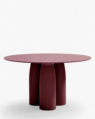 Qeeboo Toto round table HPL top 130 cm. - 51.18 in. Qeeboo Indian Red - Buy now on ShopDecor - Discover the best products by QEEBOO design