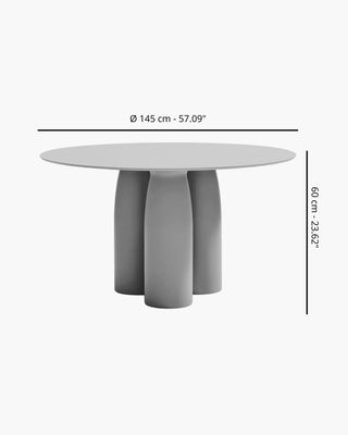 Qeeboo Toto round table HPL top 130 cm. - 51.18 in. - Buy now on ShopDecor - Discover the best products by QEEBOO design