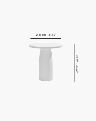 Qeeboo Toto table with integrated HPL top - Buy now on ShopDecor - Discover the best products by QEEBOO design