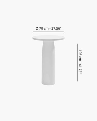 Qeeboo Toto table with integrated HPL top - Buy now on ShopDecor - Discover the best products by QEEBOO design