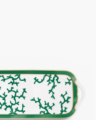 Raynaud Cristobal long cake serving plate in Limoges porcelain