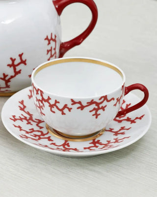 Raynaud Cristobal tea cup with saucer in Limoges porcelain - Buy now on ShopDecor - Discover the best products by RAYNAUD design