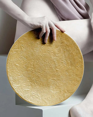 Raynaud Italian Renaissance coupe presentation plate in Limoges porcelain