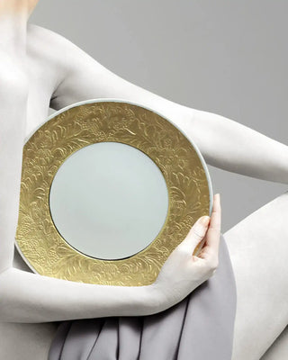 Raynaud Italian Renaissance coupe dinner plate in Limoges porcelain