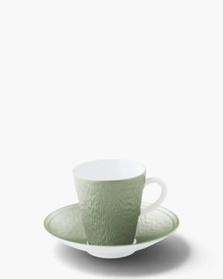 Raynaud Minéral coffee cup with saucer in Limoges porcelain with coloured decoration