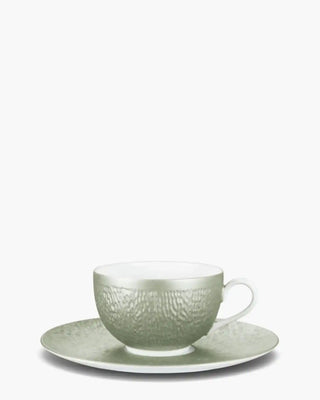 Raynaud Minéral tea cup with saucer in Limoges porcelain with coloured decoration