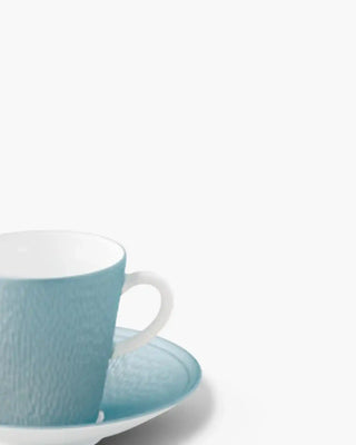 Raynaud Minéral coffee cup with saucer in Limoges porcelain with coloured decoration
