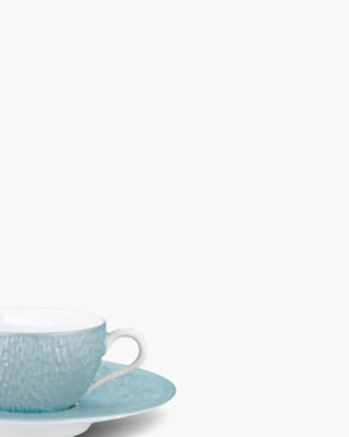 Raynaud Minéral coffee cup with saucer in Limoges porcelain with coloured decoration