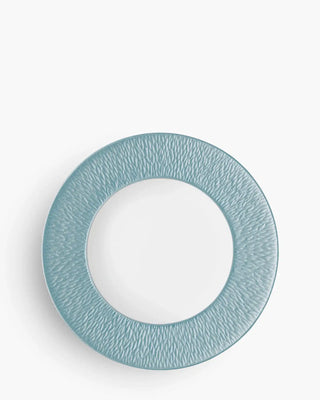 Raynaud Minéral coupe dinner plate in Limoges porcelain with coloured decoration