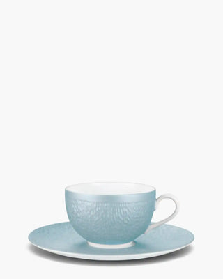 Raynaud Minéral tea cup with saucer in Limoges porcelain with coloured decoration