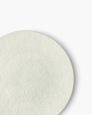 Raynaud Minéral fully engraved coupe dinner plate in Limoges porcelain with coloured decoration