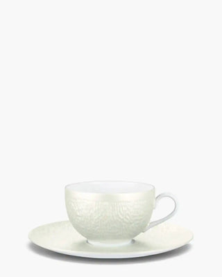 Raynaud Minéral tea cup with saucer in Limoges porcelain with coloured decoration