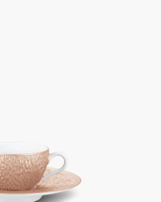 Raynaud Minéral coffee cup with saucer in Limoges porcelain with coloured decoration
