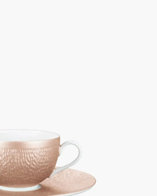 Raynaud Minéral tea cup with saucer in Limoges porcelain with coloured decoration