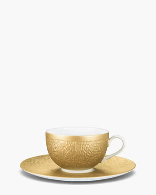 Raynaud Minéral tea cup with saucer in Limoges porcelain with coloured decoration