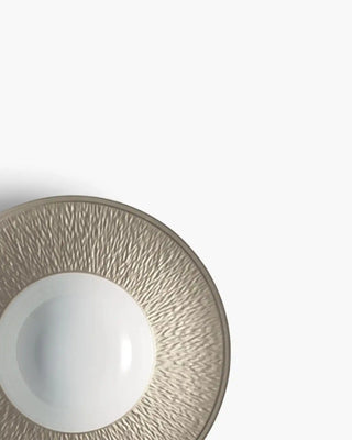 Raynaud Minéral deep plate in Limoges porcelain with coloured decoration
