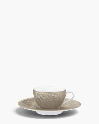 Raynaud Minéral coffee cup with saucer in Limoges porcelain with coloured decoration