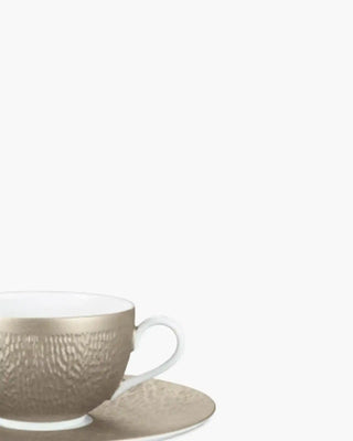 Raynaud Minéral tea cup with saucer in Limoges porcelain with coloured decoration