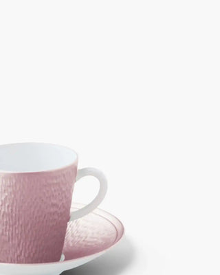 Raynaud Minéral coffee cup with saucer in Limoges porcelain with coloured decoration