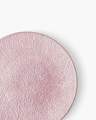 Raynaud Minéral fully engraved coupe dinner plate in Limoges porcelain with coloured decoration