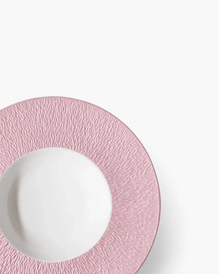 Raynaud Minéral deep plate in Limoges porcelain with coloured decoration