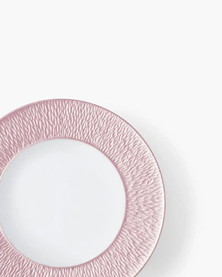 Raynaud Minéral coupe dinner plate in Limoges porcelain with coloured decoration