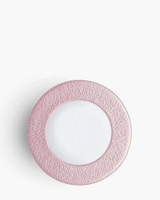 Raynaud Minéral coupe dinner plate in Limoges porcelain with coloured decoration
