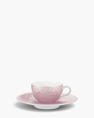 Raynaud Minéral coffee cup with saucer in Limoges porcelain with coloured decoration