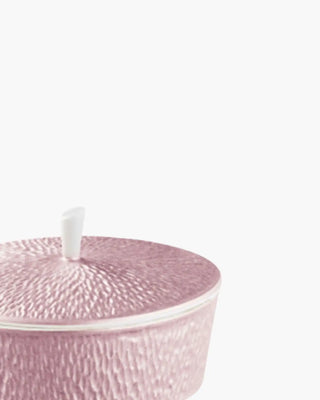 Raynaud Minéral sugar bowl in Limoges porcelain with coloured decoration