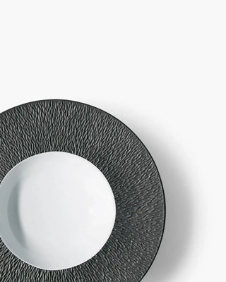 Raynaud Minéral deep plate in Limoges porcelain with coloured decoration