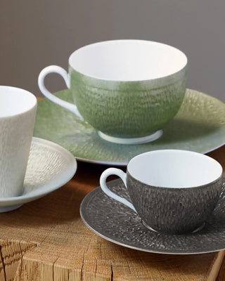 Raynaud Minéral coffee cup with saucer in Limoges porcelain with coloured decoration