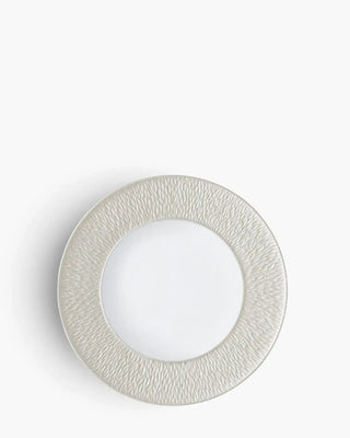 Raynaud Minéral coupe dinner plate in Limoges porcelain with coloured decoration