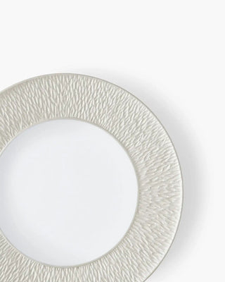 Raynaud Minéral coupe dinner plate in Limoges porcelain with coloured decoration