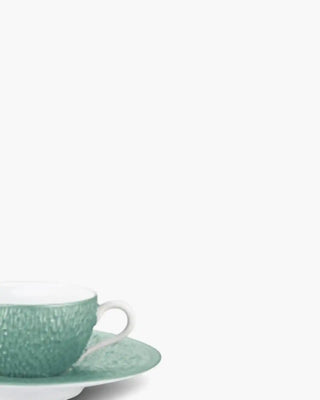 Raynaud Minéral coffee cup with saucer in Limoges porcelain with coloured decoration