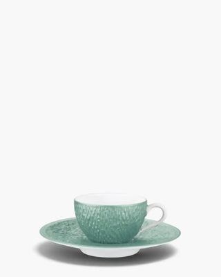 Raynaud Minéral coffee cup with saucer in Limoges porcelain with coloured decoration