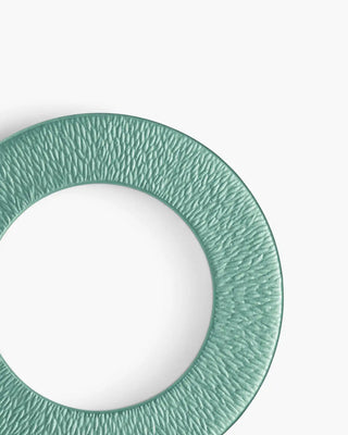 Raynaud Minéral coupe dinner plate in Limoges porcelain with coloured decoration