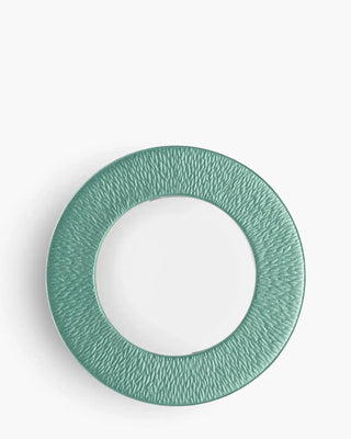 Raynaud Minéral coupe dinner plate in Limoges porcelain with coloured decoration