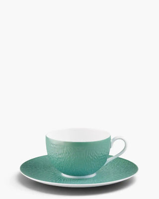 Raynaud Minéral tea cup with saucer in Limoges porcelain with coloured decoration