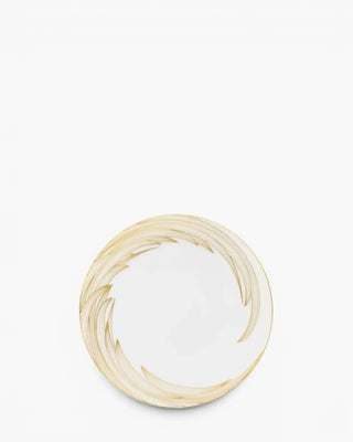 Raynaud Phénix coupe dinner plate in Limoges porcelain with gold decoration