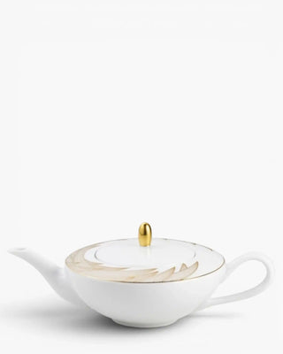 Raynaud Phénix teapot in Limoges porcelain with gold decoration