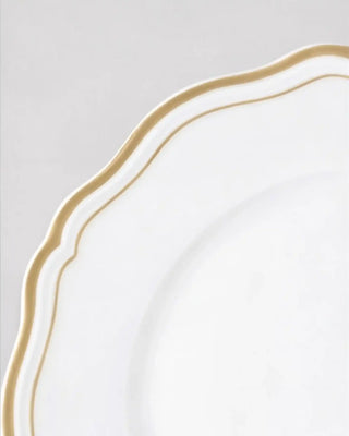 Raynaud Polka rim dinner plate in Limoges porcelain