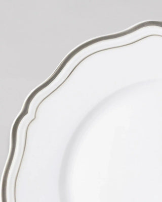 Raynaud Polka rim presentation plate in Limoges porcelain