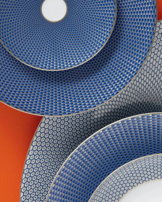 Raynaud Trésor coupe dinner plate in Limoges porcelain with coloured decoration