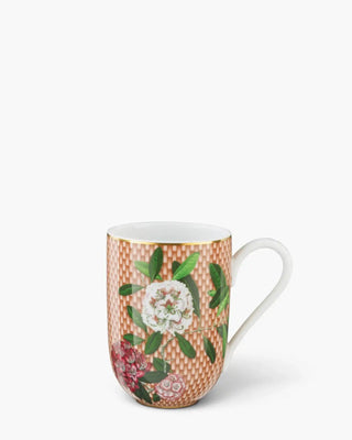 Raynaud Trésor Fleuri mug in Limoges porcelain with coloured decoration