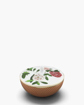 Raynaud Trésor Fleuri sugar bowl in Limoges porcelain with coloured decoration
