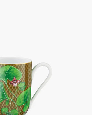Raynaud Trésor Fleuri mug in Limoges porcelain with coloured decoration