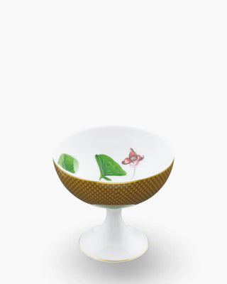 Raynaud Trésor Fleuri sundae cup in Limoges porcelain with coloured decoration
