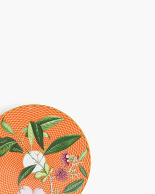 Raynaud Trésor Fleuri coupe dinner plate in Limoges porcelain with coloured decoration